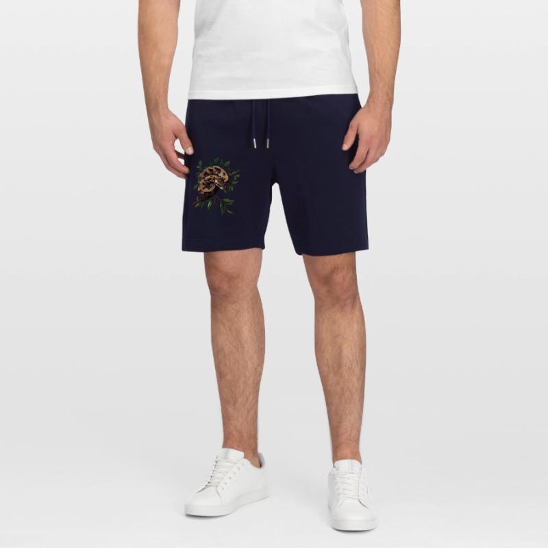 Königspython Schlangen Liebhaber Terrarium Python Stanley/Stella Unisex Bio Joggingshorts Trainer 