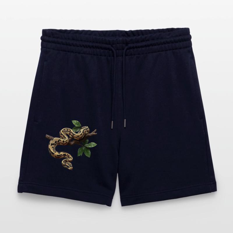 King Python Snakes Lover Terrarium Python Stanley/Stella Trainer Unisex Organic Jogging Shorts