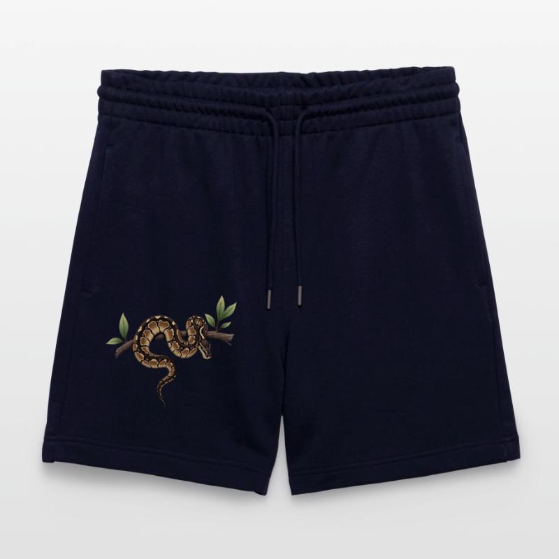 King Python Snakes Lover Terrarium Python Stanley/Stella Trainer Unisex Organic Jogging Shorts