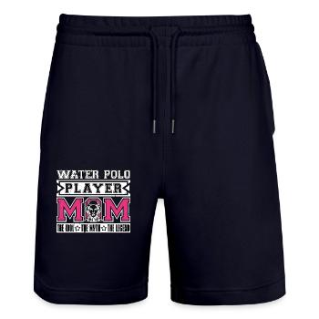 Water Polo Player Mom The Idol Loves Swimming - Stanley/Stella Unisex Bio Joggingshorts Trainer  - Dark navy - Vorne - Nik (191cm) & Marisol (170cm)