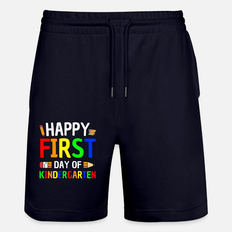 Premier jour de la maternelle - Short de jogging bio TRAINER Stanley/Stella unisexe - marine foncé