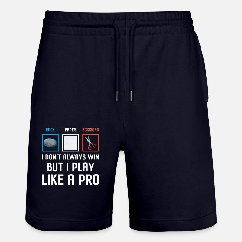 Ciseaux Papier Pierre Professionnel Gagnant - Short de jogging bio TRAINER Stanley/Stella unisexe - marine foncé