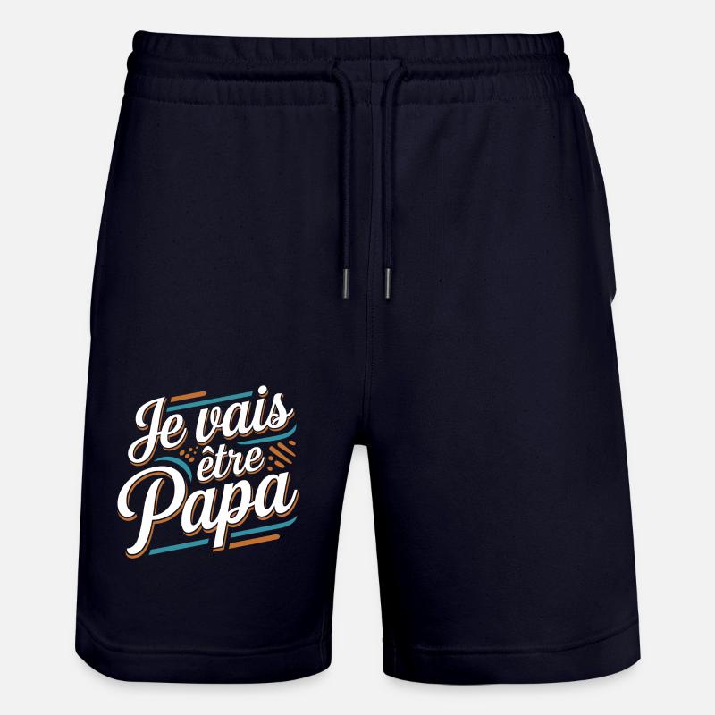 Je vais être papa - Short de jogging bio TRAINER Stanley/Stella unisexe - marine foncé