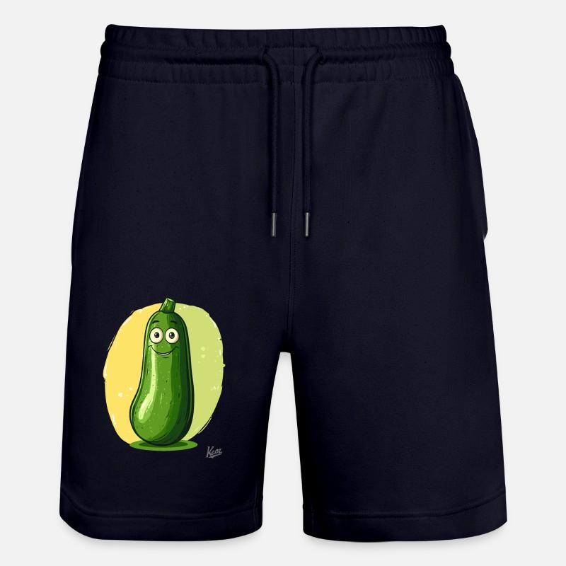 Courgettes drôles et déplacées. - Short de jogging bio TRAINER Stanley/Stella unisexe - marine foncé