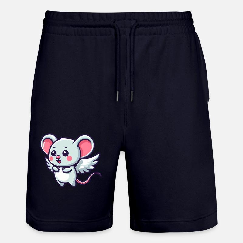Souris céleste : Rongeur mignon avec - Short de jogging bio TRAINER Stanley/Stella unisexe - marine foncé