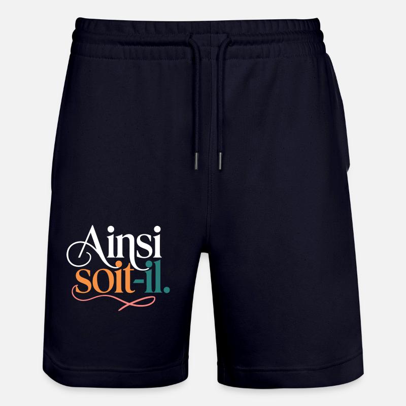 Ainsi soit-il - Short de jogging bio TRAINER Stanley/Stella unisexe - marine foncé