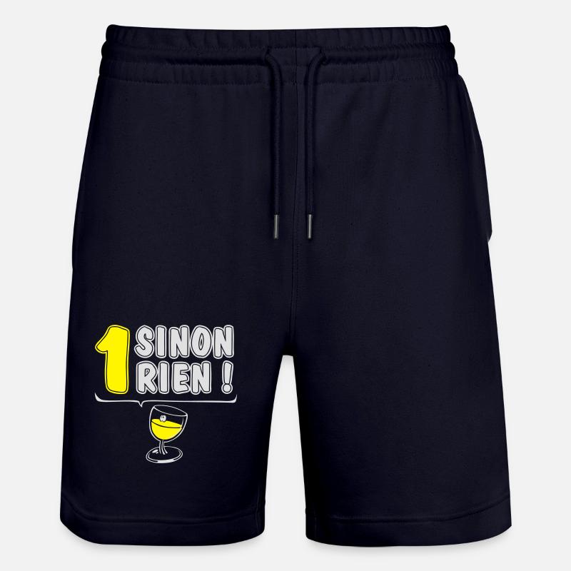 1 gelbe oder nichts - Stanley/Stella Unisex Bio Joggingshorts Trainer  - Dark navy