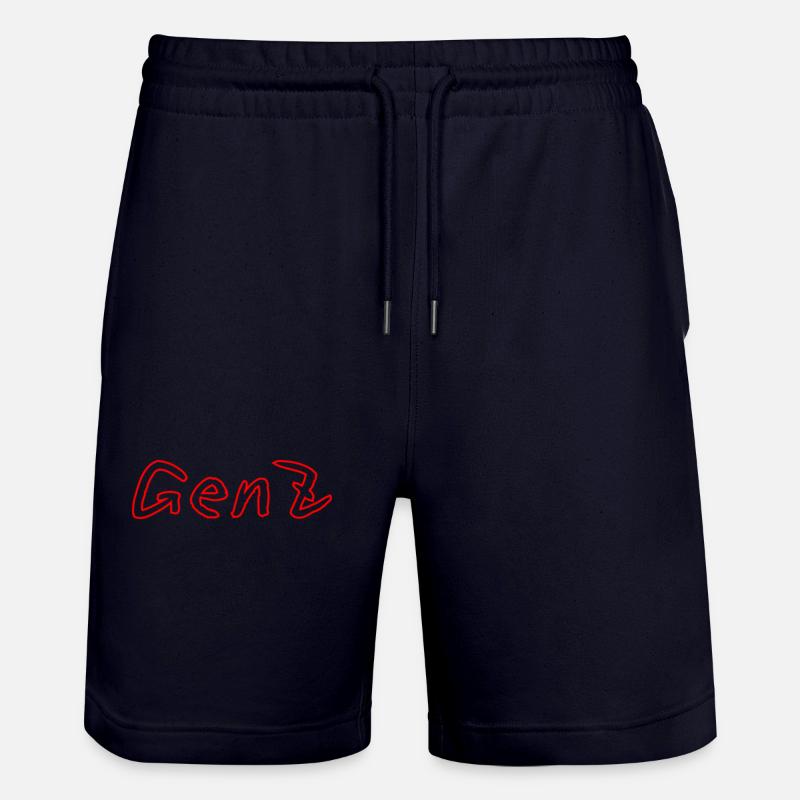 GenZ Graffiti Red - Short de jogging bio TRAINER Stanley/Stella unisexe - marine foncé