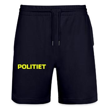 police - Short de jogging bio TRAINER Stanley/Stella unisexe - marine foncé - Devant - Nik (191cm) & Marisol (170cm)