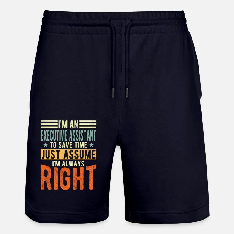 Assistant au conseil d’administration - Short de jogging bio TRAINER Stanley/Stella unisexe - marine foncé