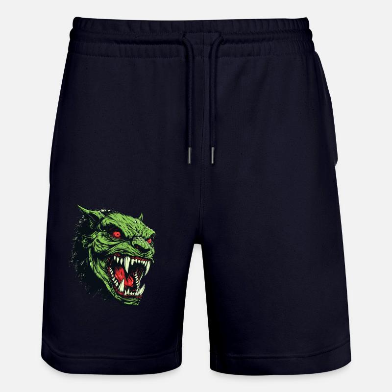 Orkkopf, Dämon, Ghul - Stanley/Stella Unisex Bio Joggingshorts Trainer  - Dark navy