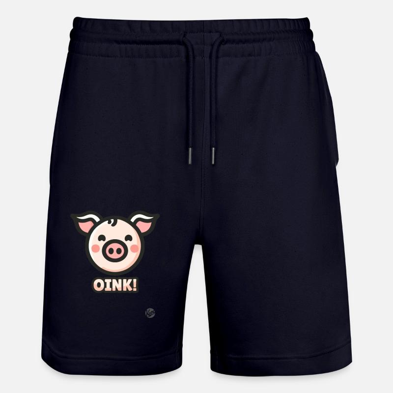 Petit cochon le cochon Oink - Short de jogging bio TRAINER Stanley/Stella unisexe - marine foncé