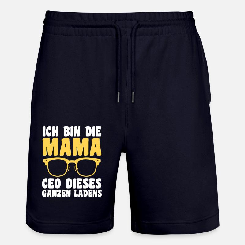 Mutter Team Mama - Stanley/Stella Unisex Bio Joggingshorts Trainer - Dark navy