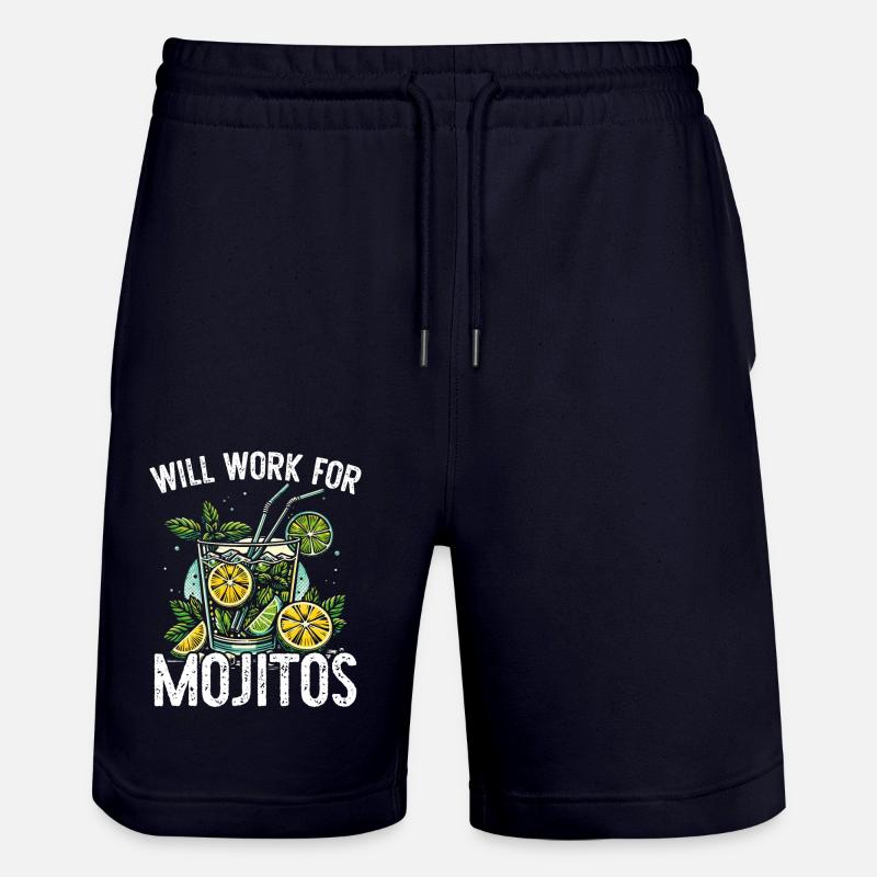 Fonctionnera pour Mojitos - Short de jogging bio TRAINER Stanley/Stella unisexe - marine foncé