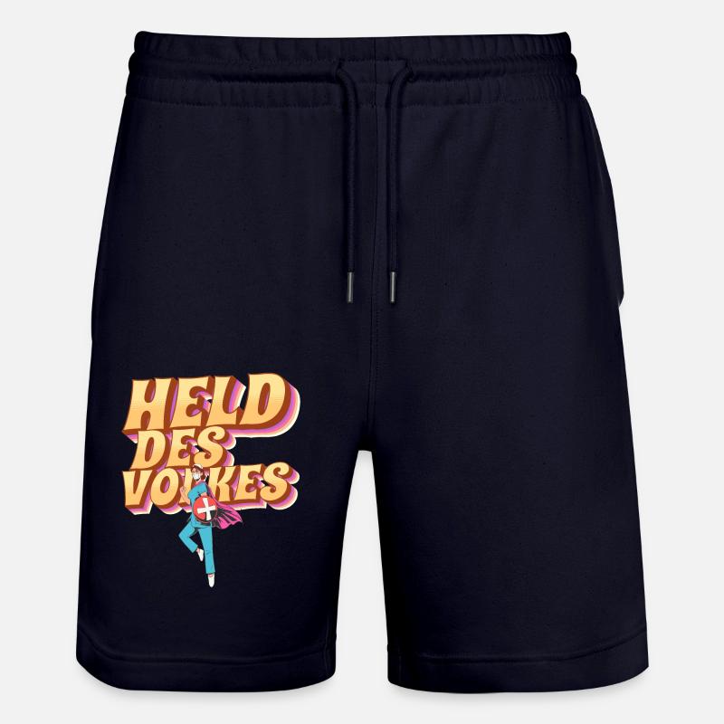 Héros du peuple - Short de jogging bio TRAINER Stanley/Stella unisexe - marine foncé