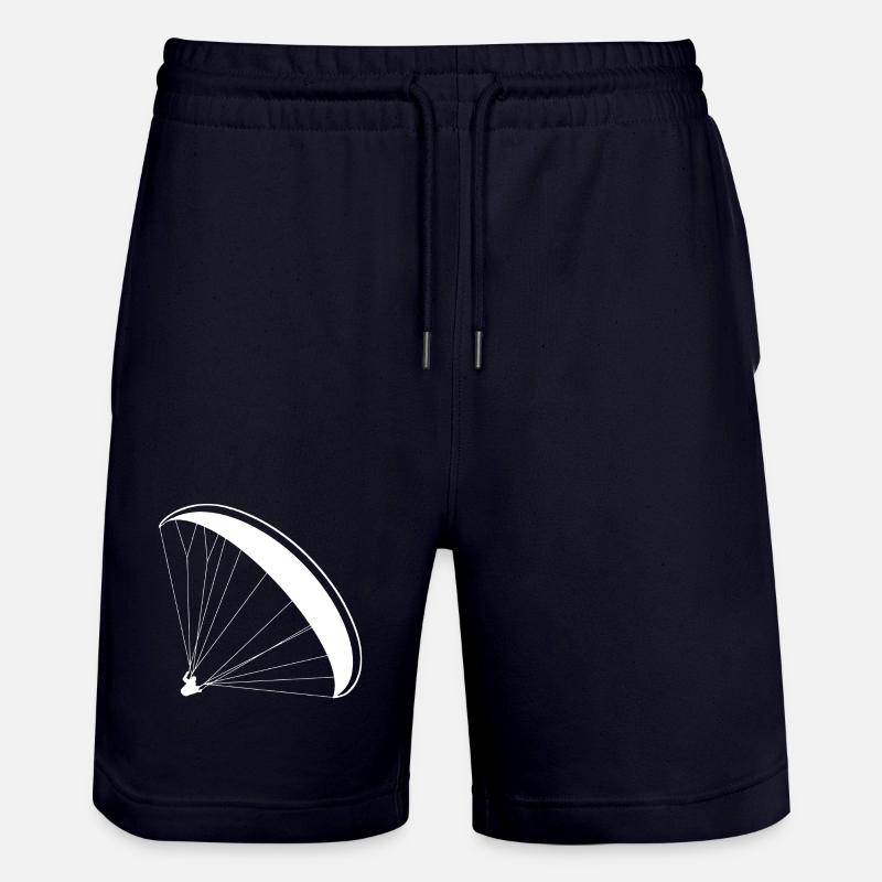 Gleitschirm Pilot Silhouette Paragliding Logo - Stanley/Stella Unisex Bio Joggingshorts Trainer - Dark navy