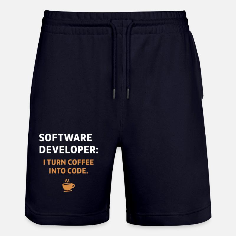 Software Developer - Coffee Edition - Stanley/Stella Unisex Bio Joggingshorts Trainer  - Dark navy