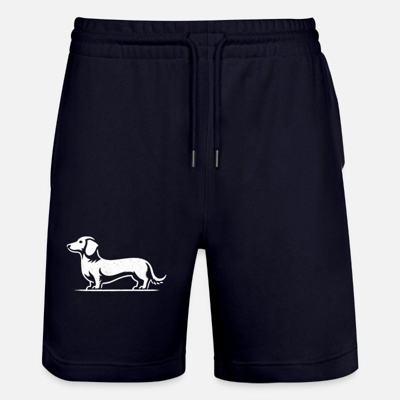Teckel Teckel Silhouette Chien - Short de jogging bio TRAINER Stanley/Stella unisexe - marine foncé