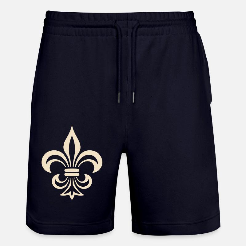 fleur de lys - Short de jogging bio TRAINER Stanley/Stella unisexe - marine foncé