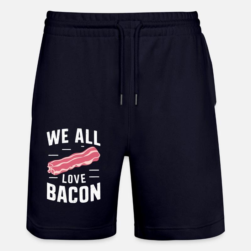 Bacon Petit-déjeuner Bacon - Short de jogging bio TRAINER Stanley/Stella unisexe - marine foncé