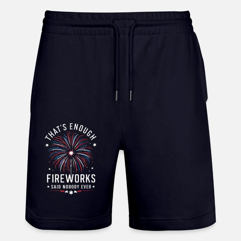 Pyrotechnie Feux d’artifice Pyrotechnie - Short de jogging bio TRAINER Stanley/Stella unisexe - marine foncé