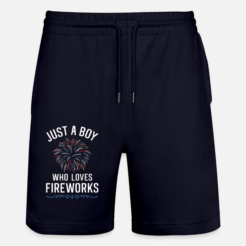 Pyrotechnie Feux d’artifice Pyrotechnie - Short de jogging bio TRAINER Stanley/Stella unisexe - marine foncé