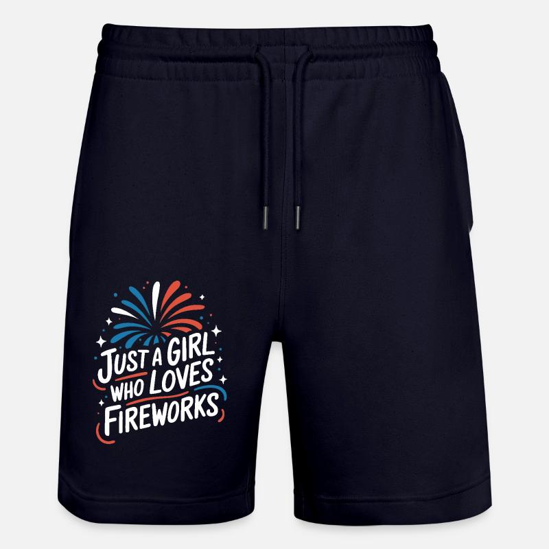 Pyrotechnie Feux d’artifice Pyrotechnie - Short de jogging bio TRAINER Stanley/Stella unisexe - marine foncé