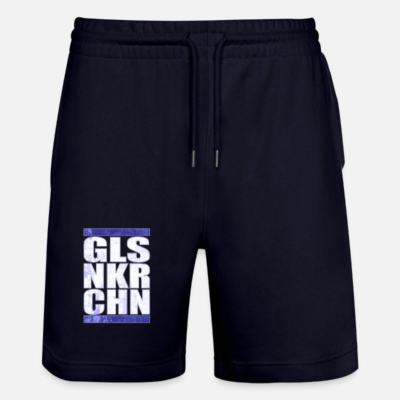 GLSNKRCHN Gelsenkirchen Schalke idée cadeau - Short de jogging bio TRAINER Stanley/Stella unisexe - marine foncé