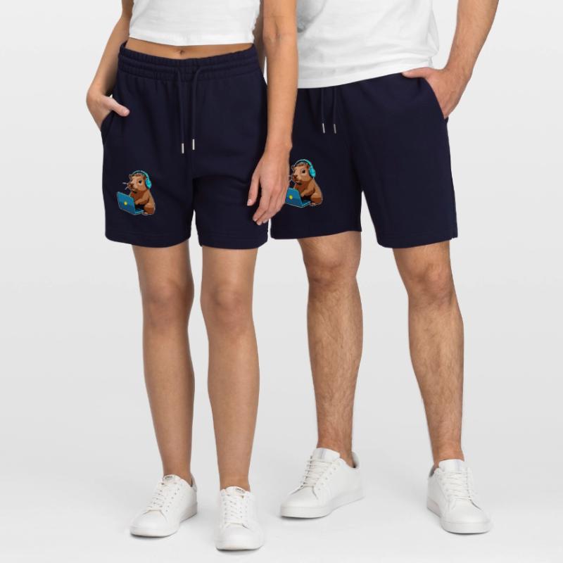 Capybara Programmierer Coder Computer Stanley/Stella Unisex Bio Joggingshorts Trainer 