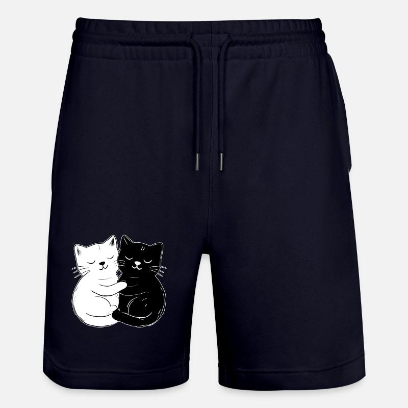 Chats mignons – simples et élégants - Short de jogging bio TRAINER Stanley/Stella unisexe - marine foncé