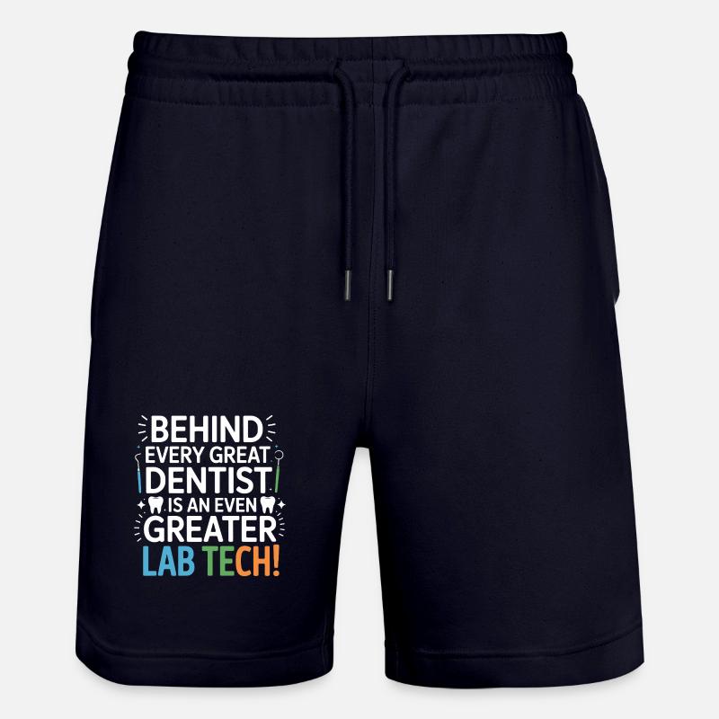 Conception dentaire de Greater Lab Tech - Short de jogging bio TRAINER Stanley/Stella unisexe - marine foncé