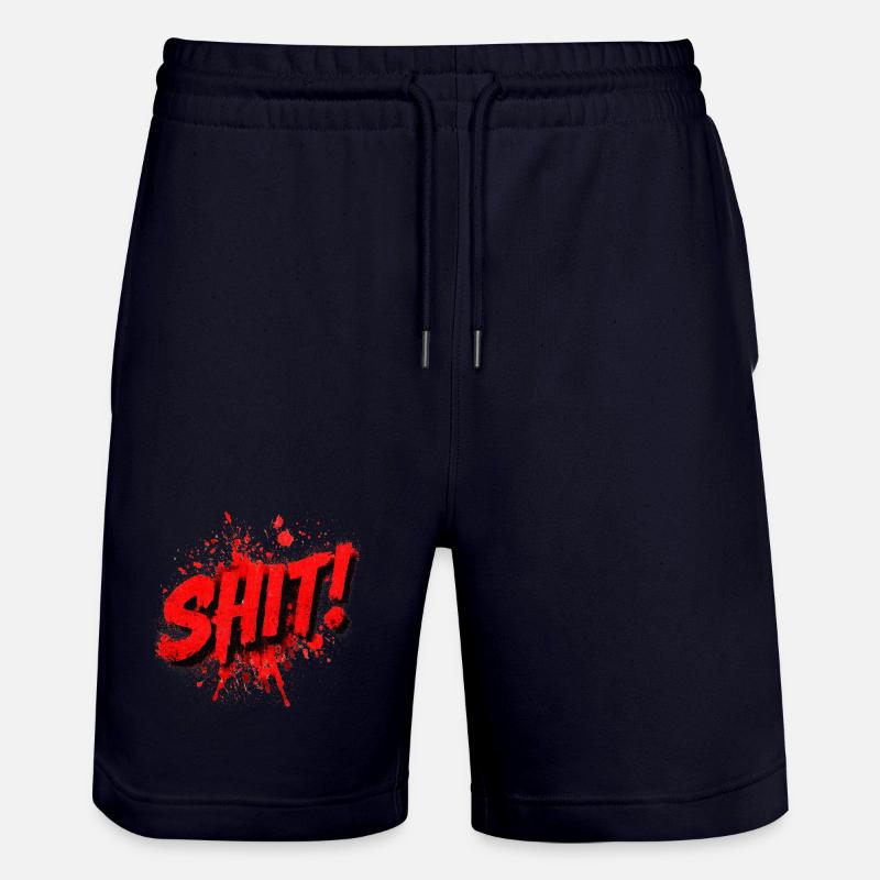 Éclaboussure de graffiti de merde - Short de jogging bio TRAINER Stanley/Stella unisexe - marine foncé