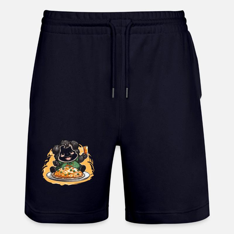 Célébration du Pizza Panda - Short de jogging bio TRAINER Stanley/Stella unisexe - marine foncé