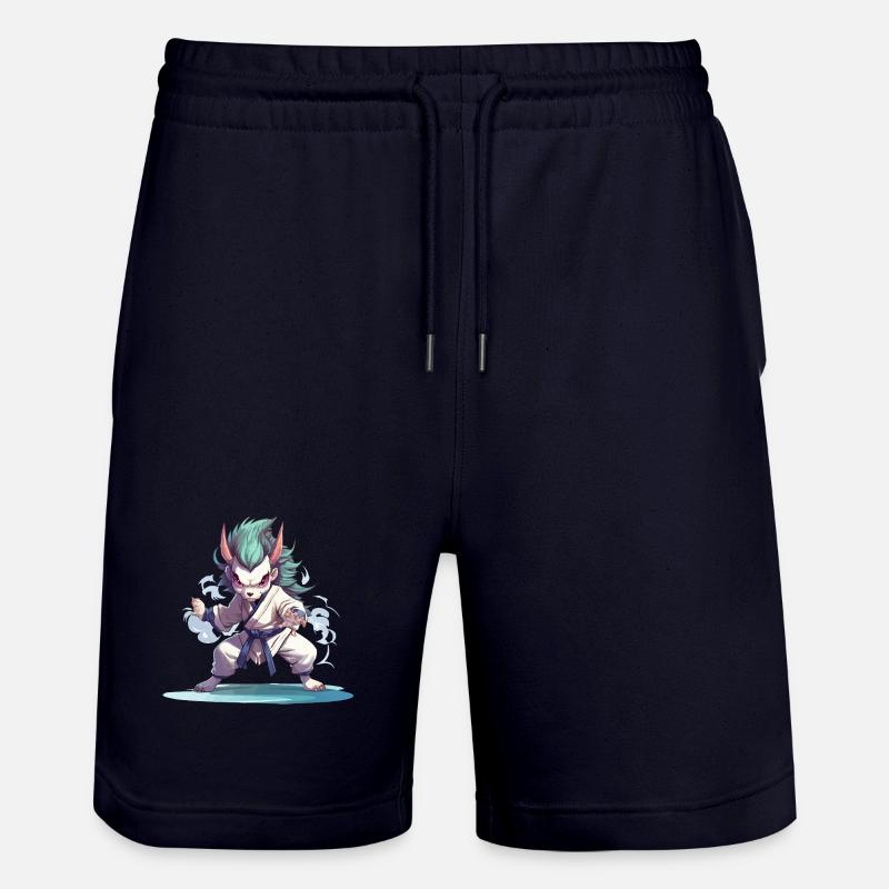 Combattant Démon en Gi - Short de jogging bio TRAINER Stanley/Stella unisexe - marine foncé