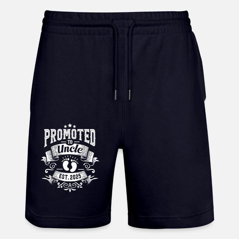 Promu oncle pour 2025 - Short de jogging bio TRAINER Stanley/Stella unisexe - marine foncé