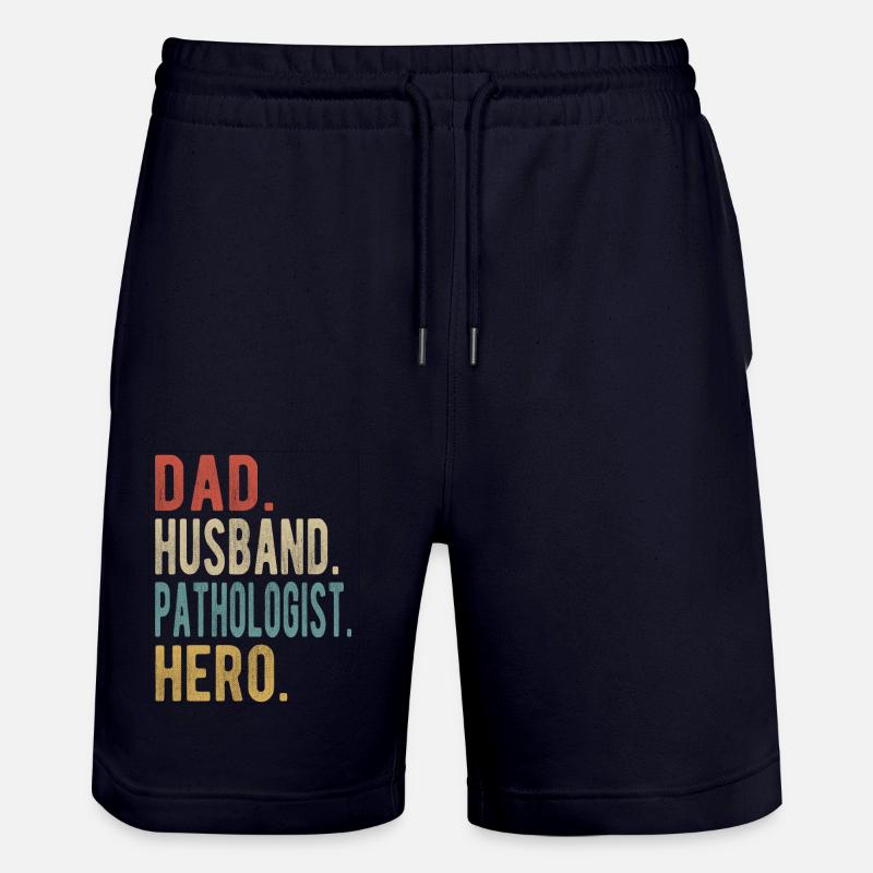 Pathologiste Papa Mari Héros - Short de jogging bio TRAINER Stanley/Stella unisexe - marine foncé