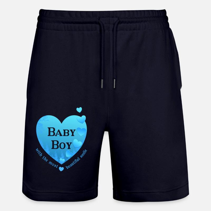 Naissance d’un garçon - Short de jogging bio TRAINER Stanley/Stella unisexe - marine foncé