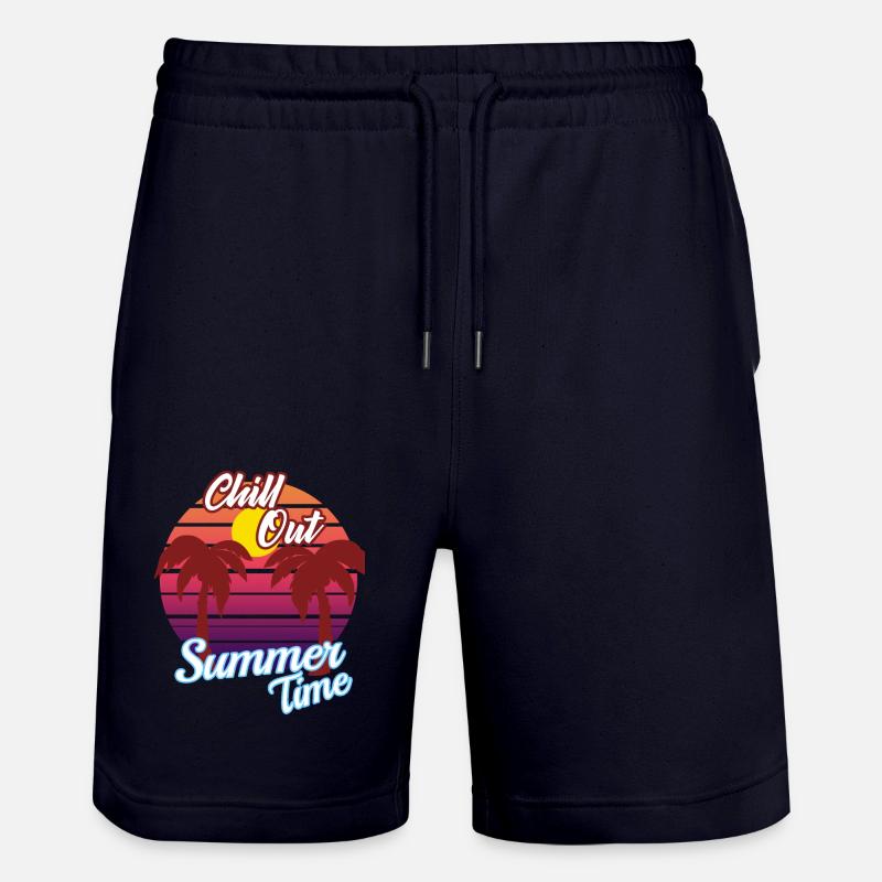 Coucher de soleil - Short de jogging bio TRAINER Stanley/Stella unisexe - marine foncé