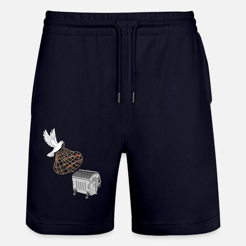 Weltfriedenstag - Stanley/Stella Unisex Bio Joggingshorts Trainer - Dark navy