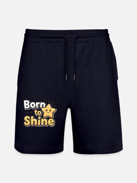 Né pour briller – Strahlender Stern - Short de jogging bio TRAINER Stanley/Stella unisexe - marine foncé