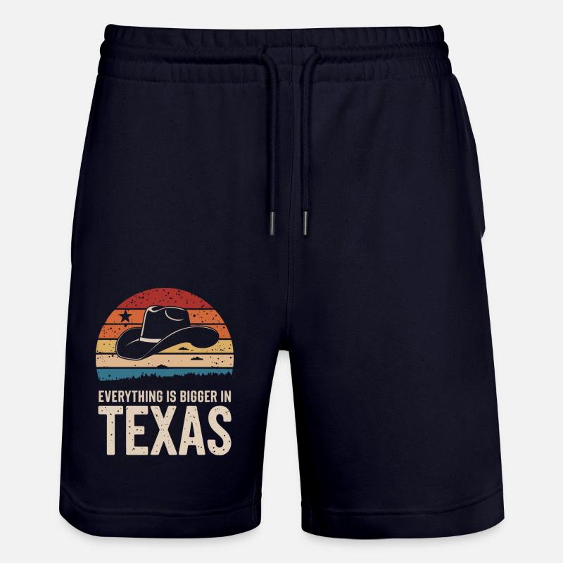 État du Texas Texans Texas - Short de jogging bio TRAINER Stanley/Stella unisexe - marine foncé