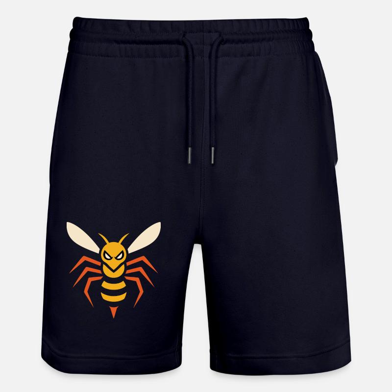 Frelon en colère – graphique angulaire d’insectes - Short de jogging bio TRAINER Stanley/Stella unisexe - marine foncé