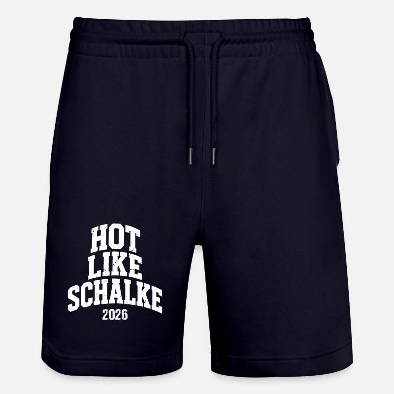 Chaud comme Schalke 2026 - Short de jogging bio TRAINER Stanley/Stella unisexe - marine foncé