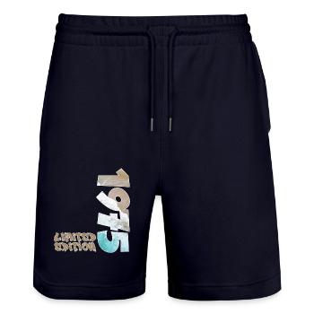Edition Limitée 1975 Beach Design - Short de jogging bio TRAINER Stanley/Stella unisexe - marine foncé - Devant - Nik (191cm) & Marisol (170cm)