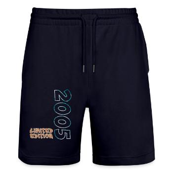 Edition Limitée 2005 Beach Design - Short de jogging bio TRAINER Stanley/Stella unisexe - marine foncé - Devant - Nik (191cm) & Marisol (170cm)