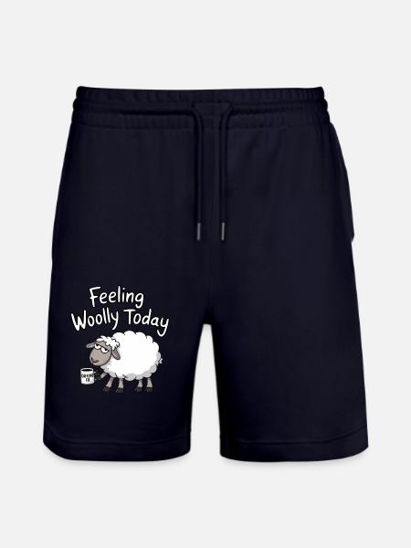 Feeling Woolly today - Stanley/Stella Unisex Bio Joggingshorts Trainer - Dark navy