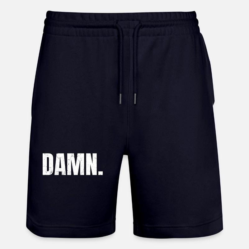 Merde - Verdammt - Short de jogging bio TRAINER Stanley/Stella unisexe - marine foncé
