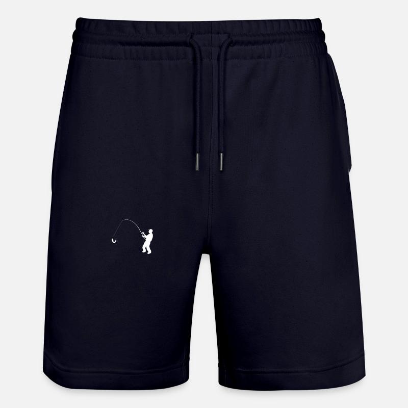 Angler Evolution Pocket Geschenkidee - Stanley/Stella Unisex Bio Joggingshorts Trainer - Dark navy