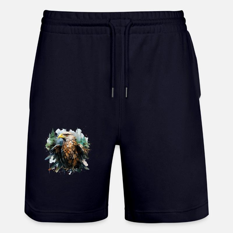 Aigle - Short de jogging bio TRAINER Stanley/Stella unisexe - marine foncé