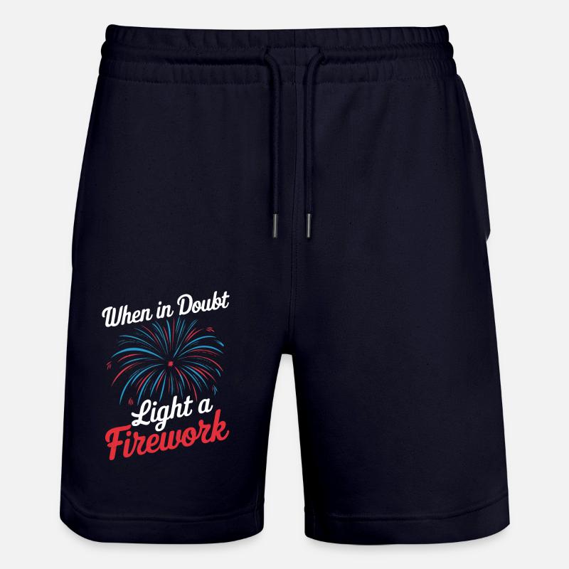 Pyrotechnie Feux d’artifice Pyrotechnie - Short de jogging bio TRAINER Stanley/Stella unisexe - marine foncé